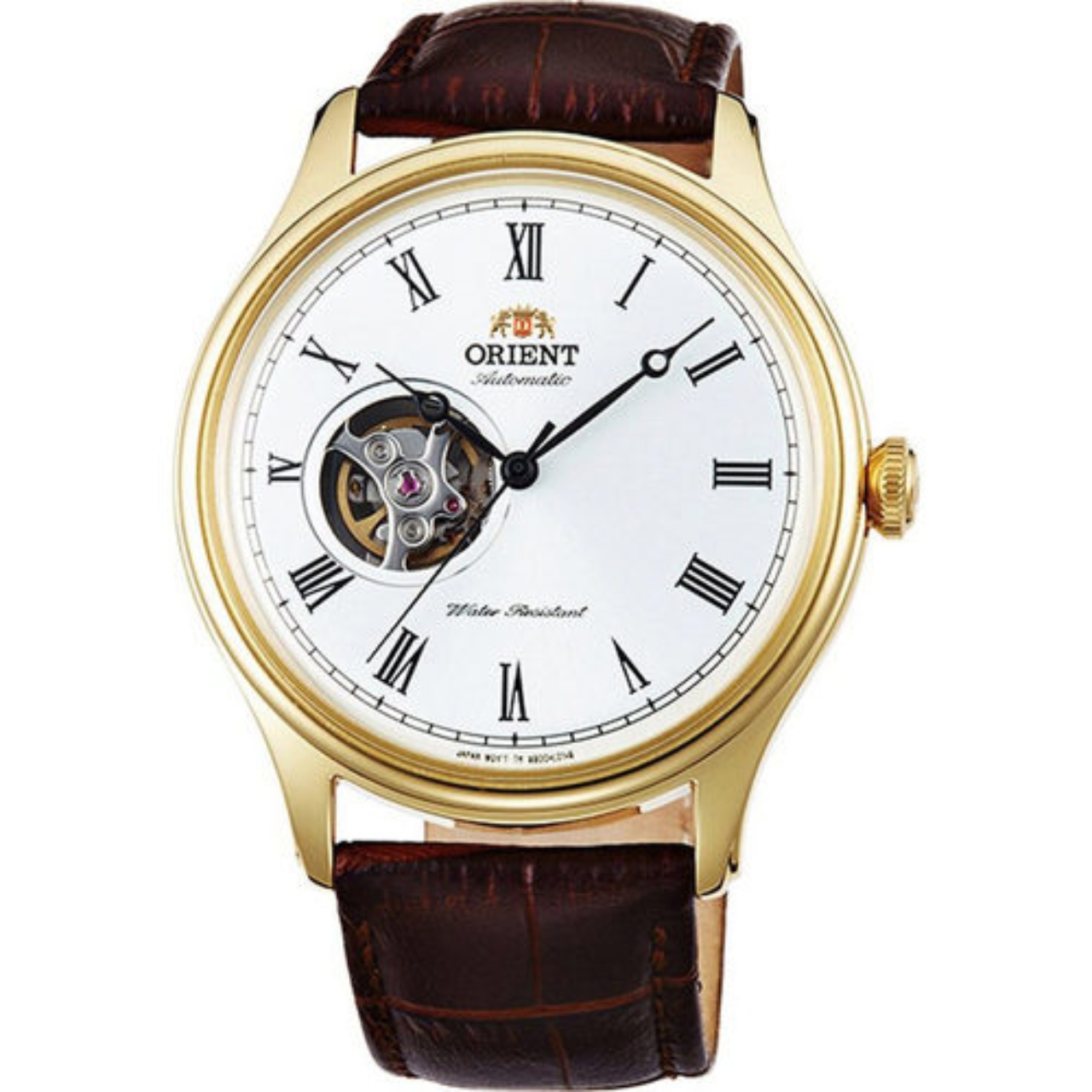 Correa reloj-Cuero auténtico-Modelo Business-dorado- 8-22 mm